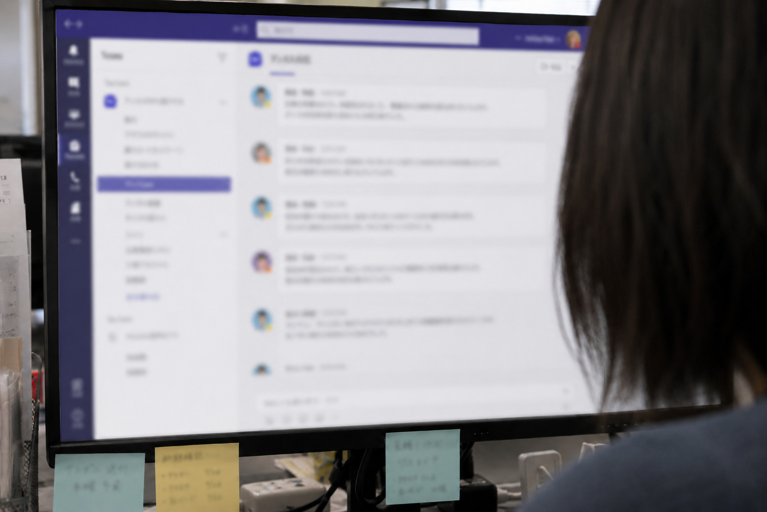 Teamsで進行管理を行う実務イメージ