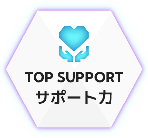TOP SUPPORT：サポート力