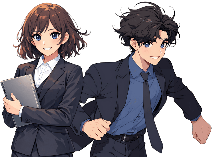 女性と男性のイラストイメージ